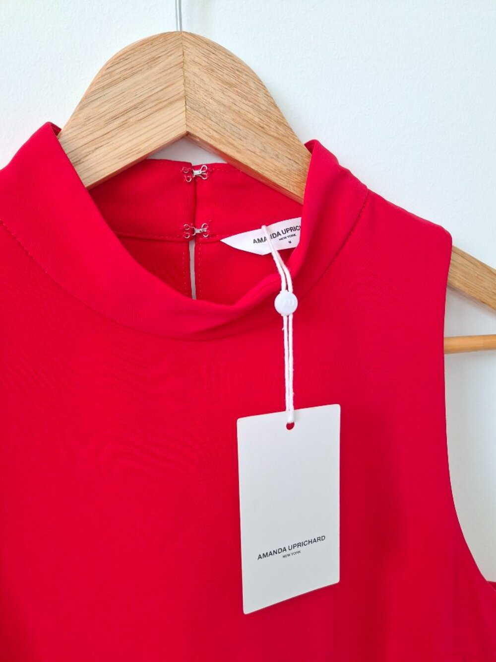 (New) Amanda Uprichard – Marshall Mini Dress (Red) Women's Medium - Picture 4 of 16